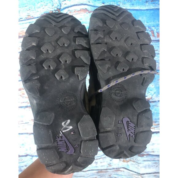 Vintage NIKE Hikers WOMENS Size 8 Tan And Purple - Picture 6 of 7